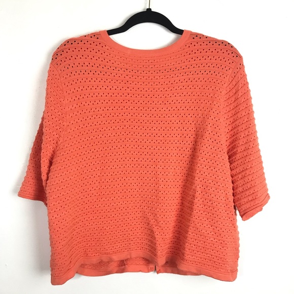 Chico’s | Celille Cardigan Size XL 3 Orange Knit - Picture 3 of 5